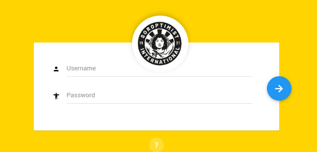 image of the log in screen